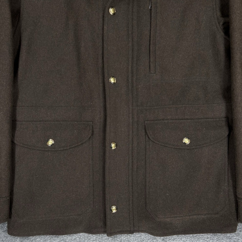 Miller Ranch By Cinch Melton Wool Chore Coat Mens 2XL Brown Zip Up DWJ2122402 - Picture 5 of 16